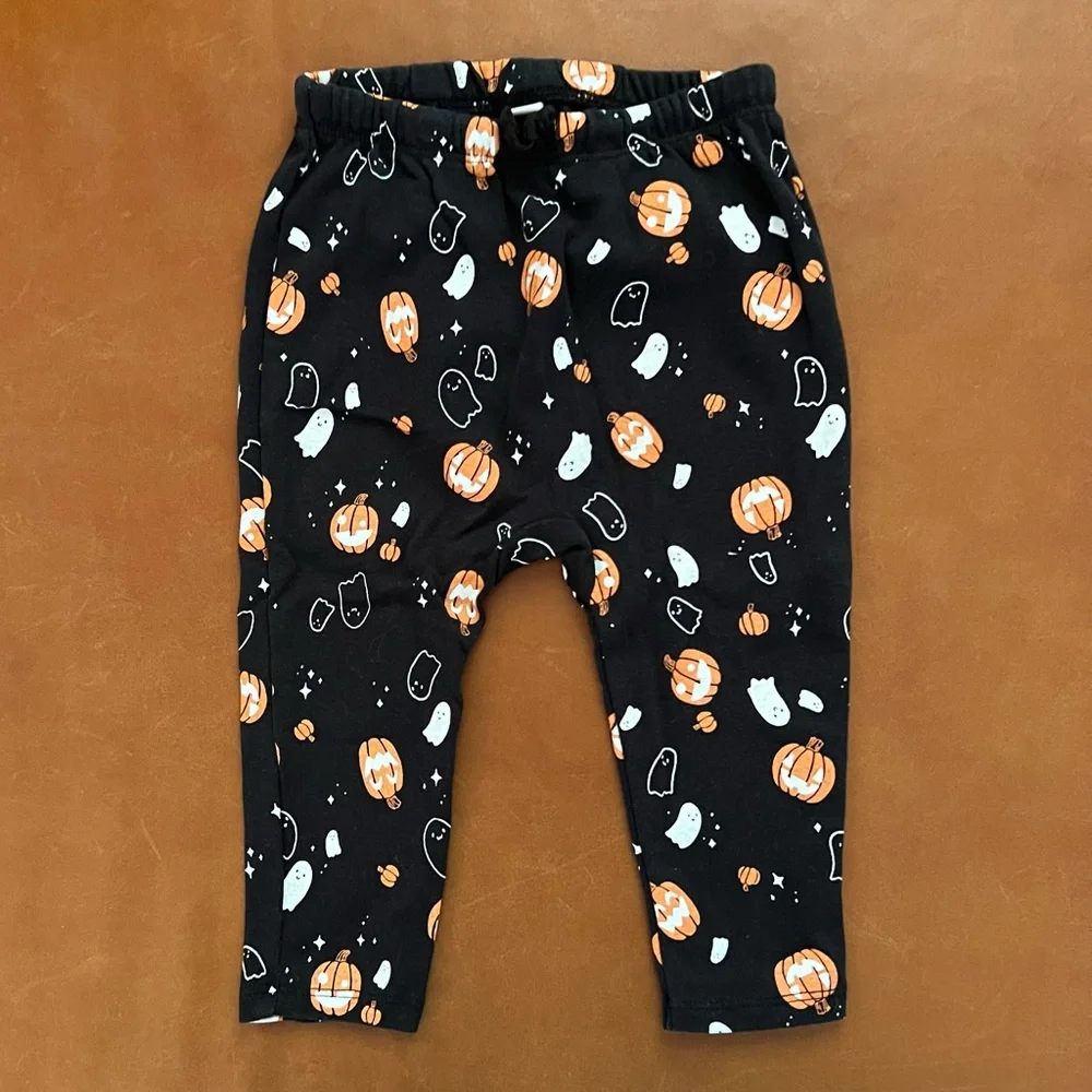 JUMPING BEANS Halloween Ghost and Pumpkin 2pc Set, 12mo